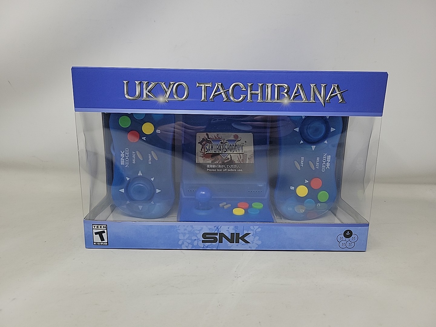 NEO GEO mini Samurai Shodown Tachibana Ukyo ver Limited Console Blue SNK NEW