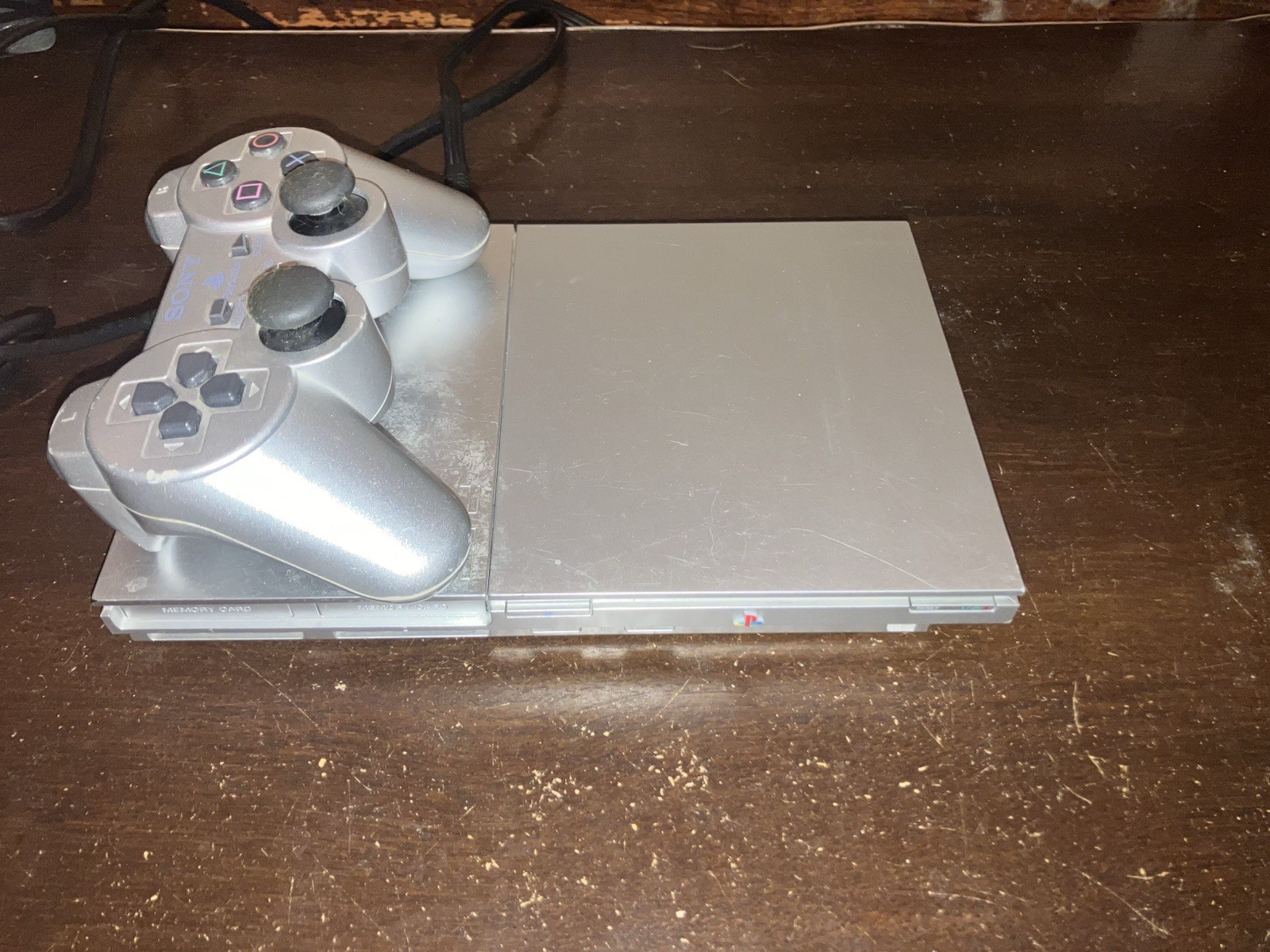 Sony PS One Slim Silver Console w/ DualShock Controller, Memory Card Slot
