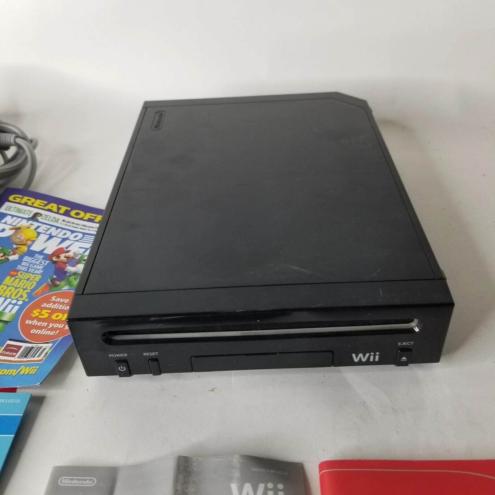 Nintendo Wii Holiday Bundle Black Console