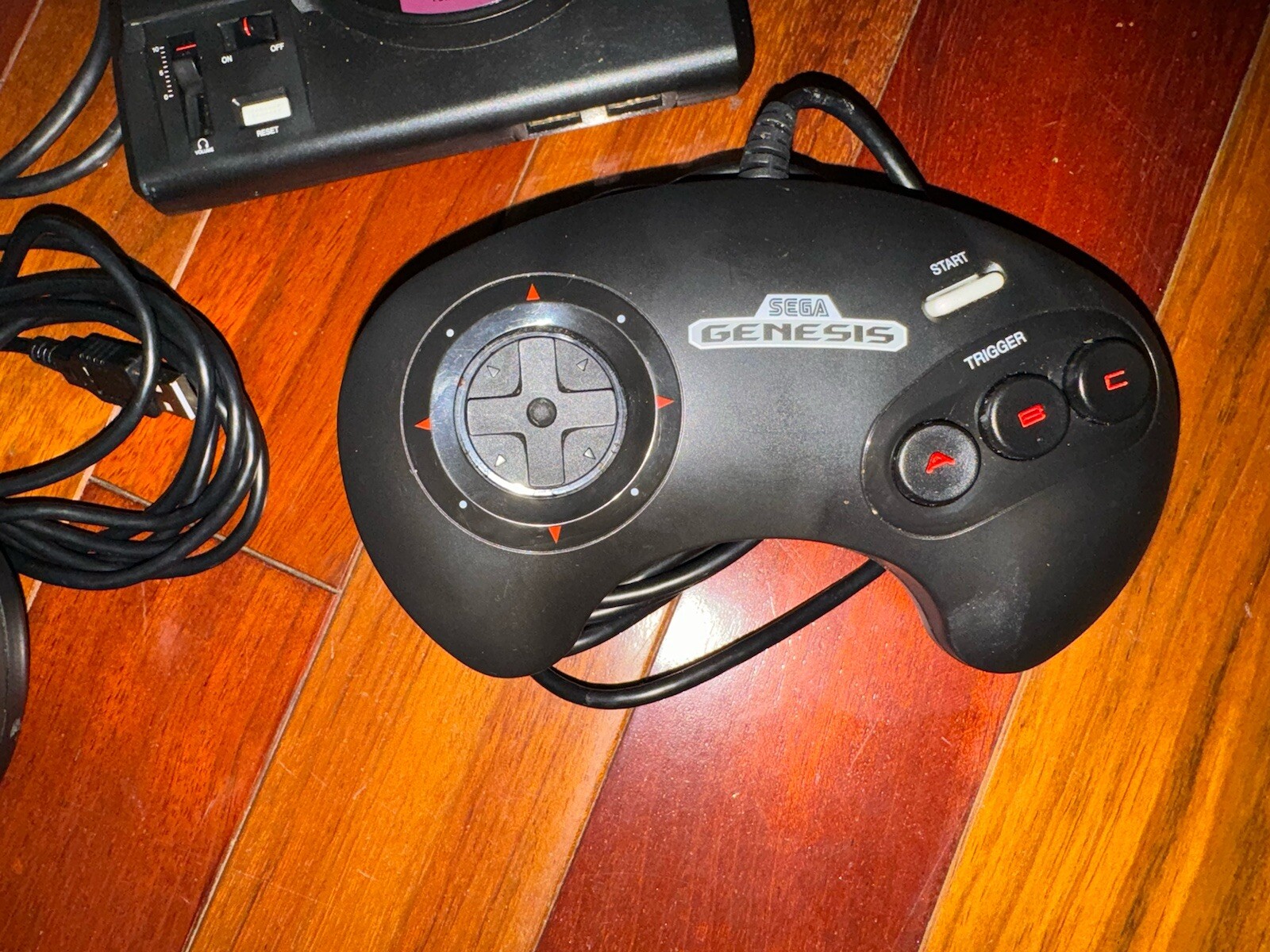 Sega Genesis Model 1601 Console Tested Works Two Controllers NO Power cord