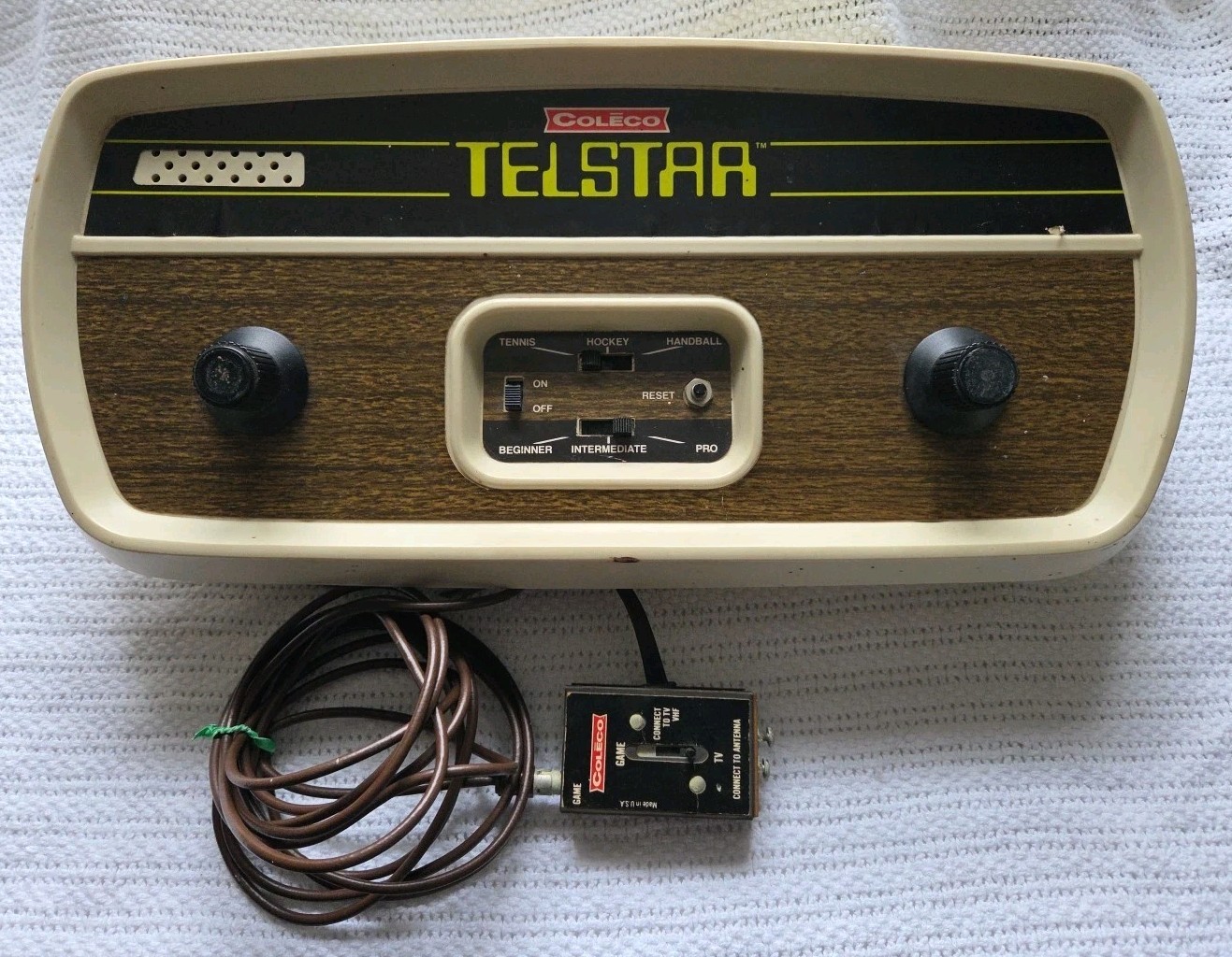 Coleco Telstar #6040 Console VTG 1970s Pong System UNTESTED Tennis Hockey