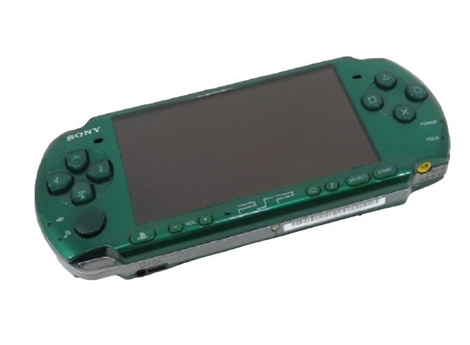Sony PSP Playstation Portable PSP 3000 Console with Carger Spirited Green