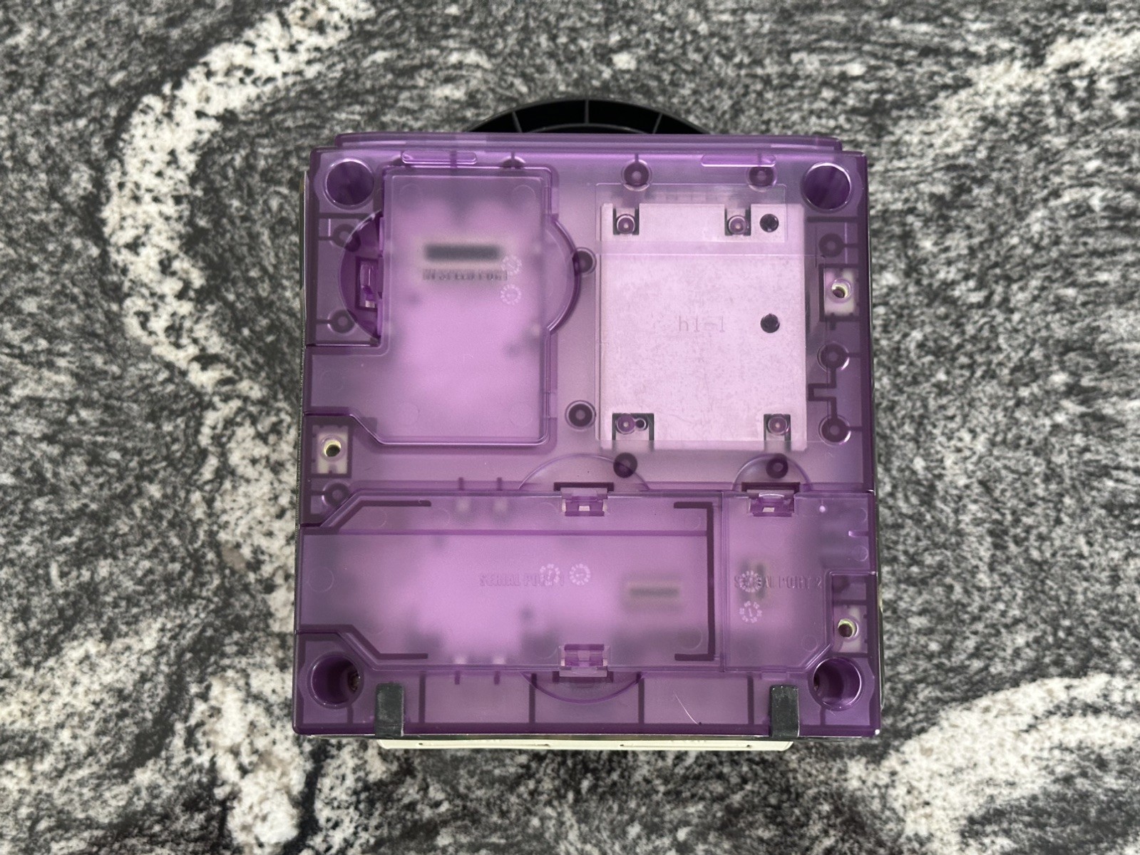 Nintendo GameCube Custom clear purple with Zelda decal