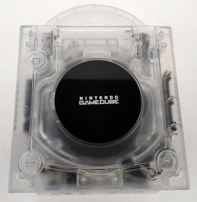 Nintendo GameCube Translucent CLEAR Gaming Console DOL-101 System Bundle Set NGC