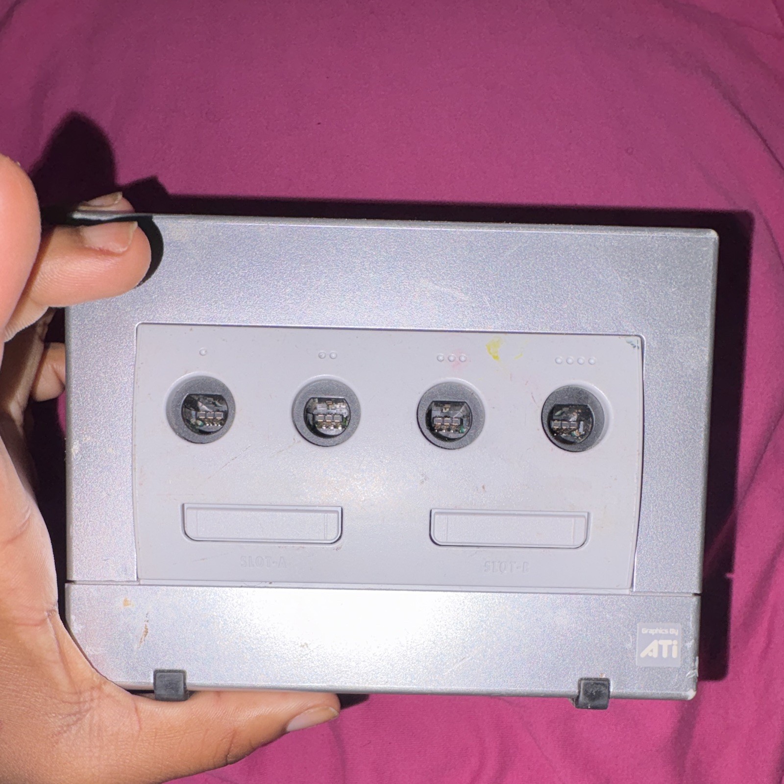 Nintendo GameCube DOL-101 Silver Console System NTSC-U/C w/ Memory Card Slot