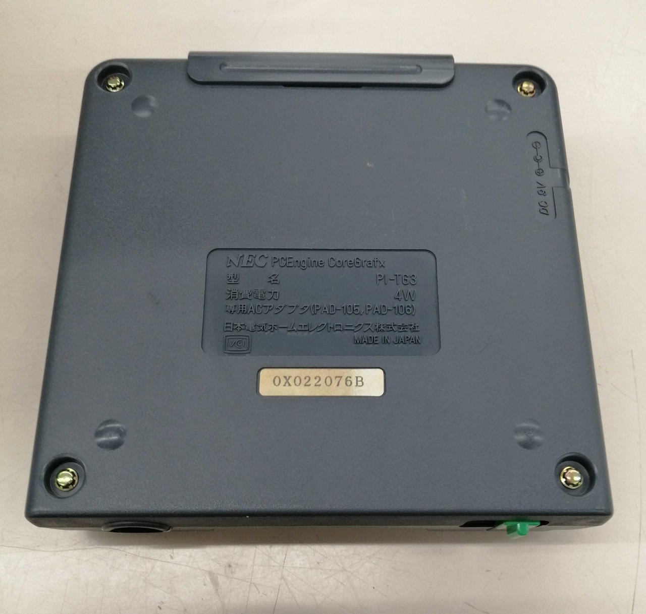 PC Engine Core Graphics Model PI TG3 NEC