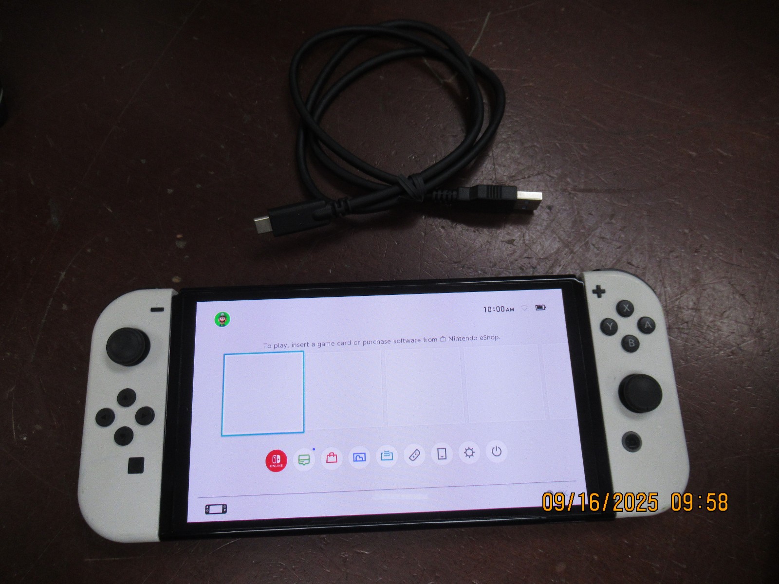 Nintendo Switch OLED Video Game Console HEG-001 Arctic White Bundle 64GB +Type C
