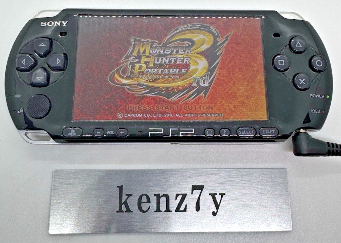 Sony PlayStation Portable PSP 3000 Black Console Only Tested Used Japan