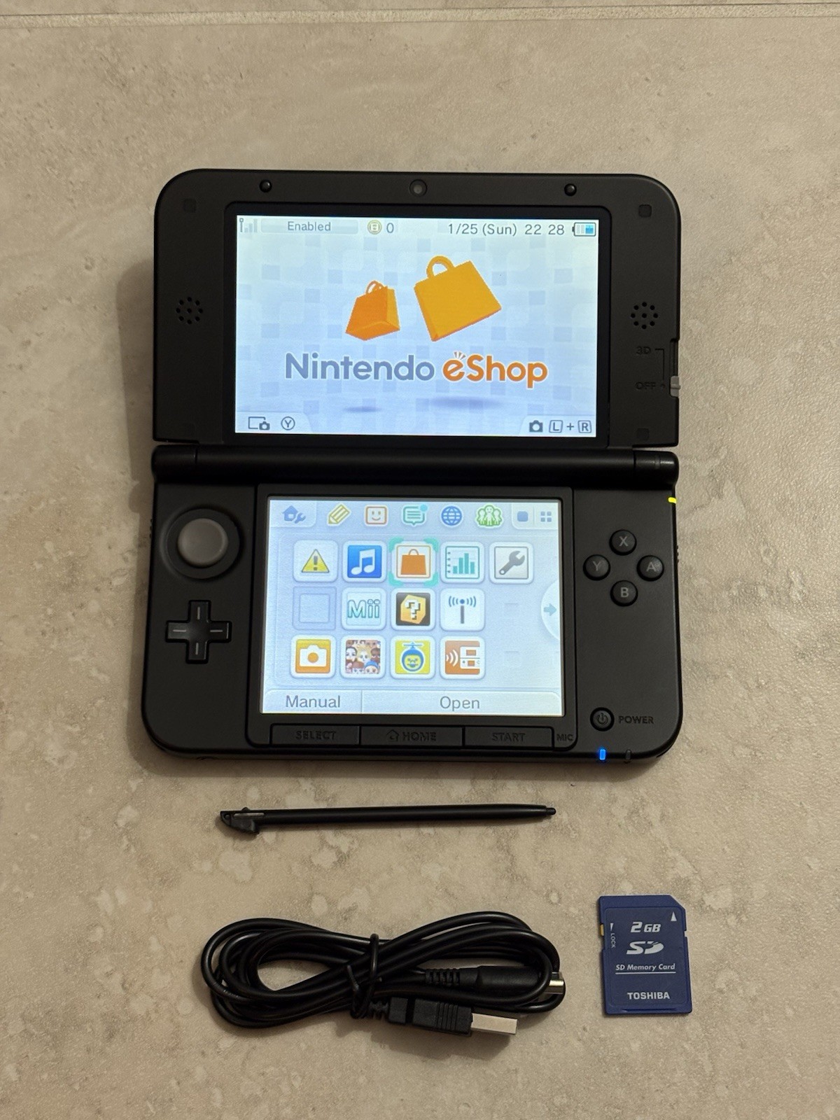 Nintendo 3DS XL LL Pokemon X Pack XY Xerneas Yveltal Blue Working Read Desc