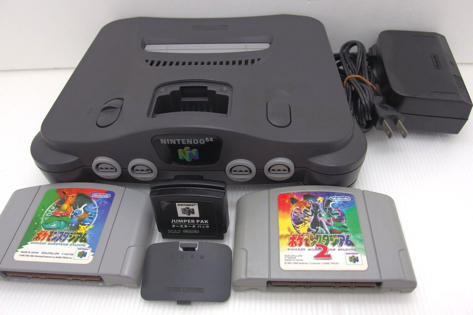 Nintendo 64 Gray Console Lot Plays USA Canada Japan regions Official N64 K