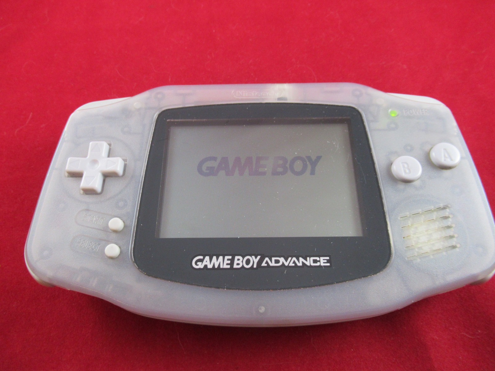 Nintendo Game Boy Advance Clear Glacier Handheld AGB-001 – Tested