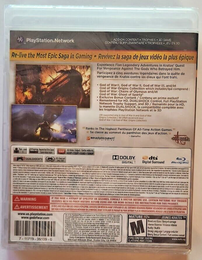 God of War Saga PS3 Brand New Game Special [2012 Action]