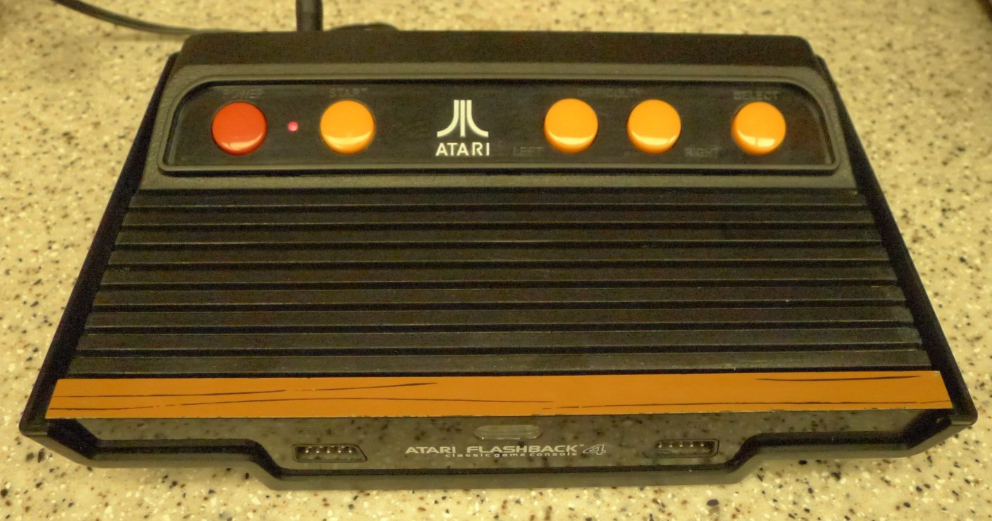 Atari Flashback 4 Classic Game Console With Power Cord – NO CONTROLLERS – Works