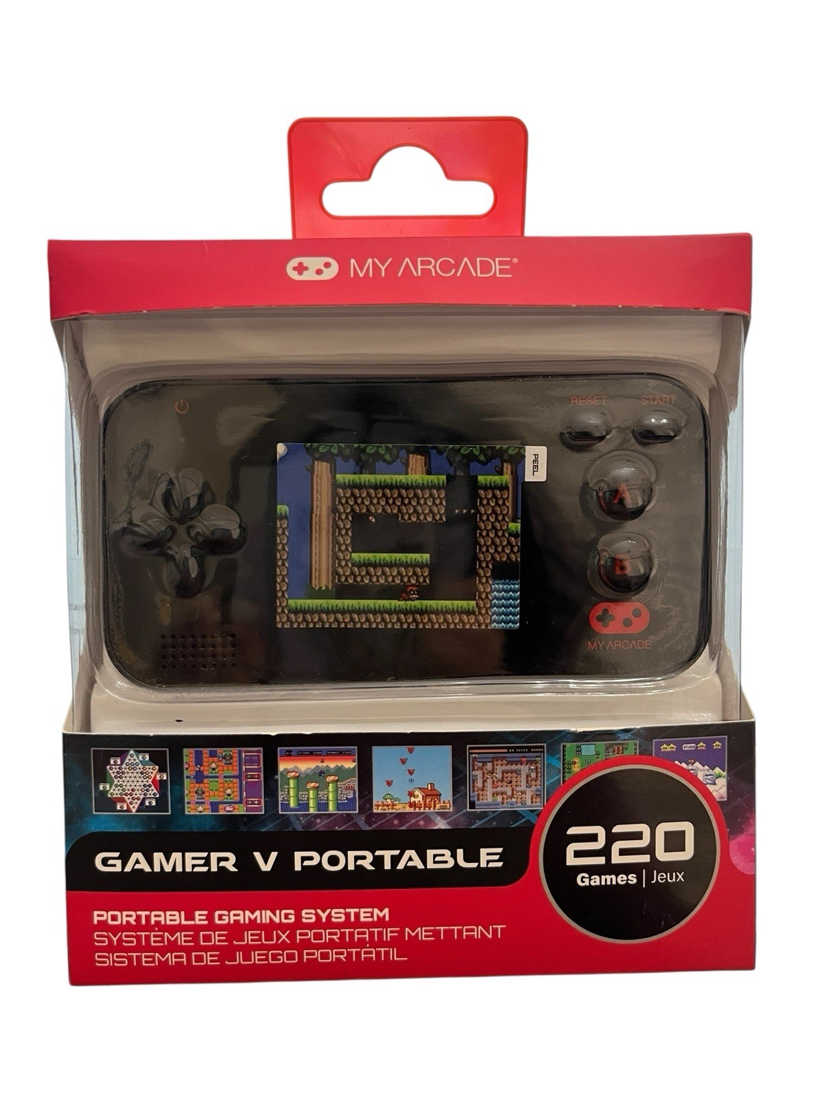 My Arcade Gamer V Portable 220 Games Handheld Portable Gaming System Travel NEW