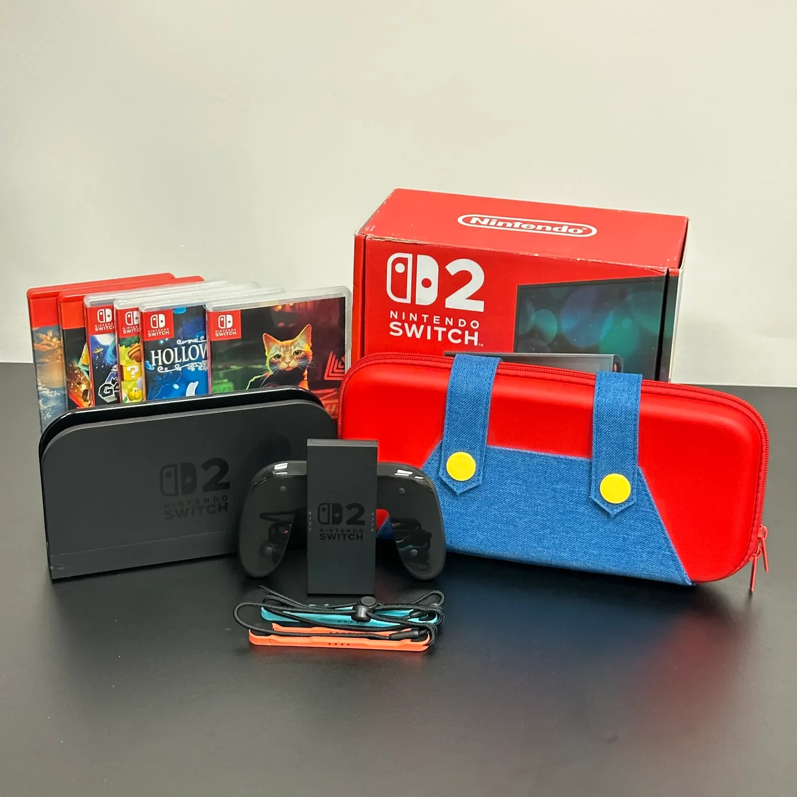 READ DESC Nintendo Switch 2 Bundle 6 Games + Mario Switch Travel Case + Wrap