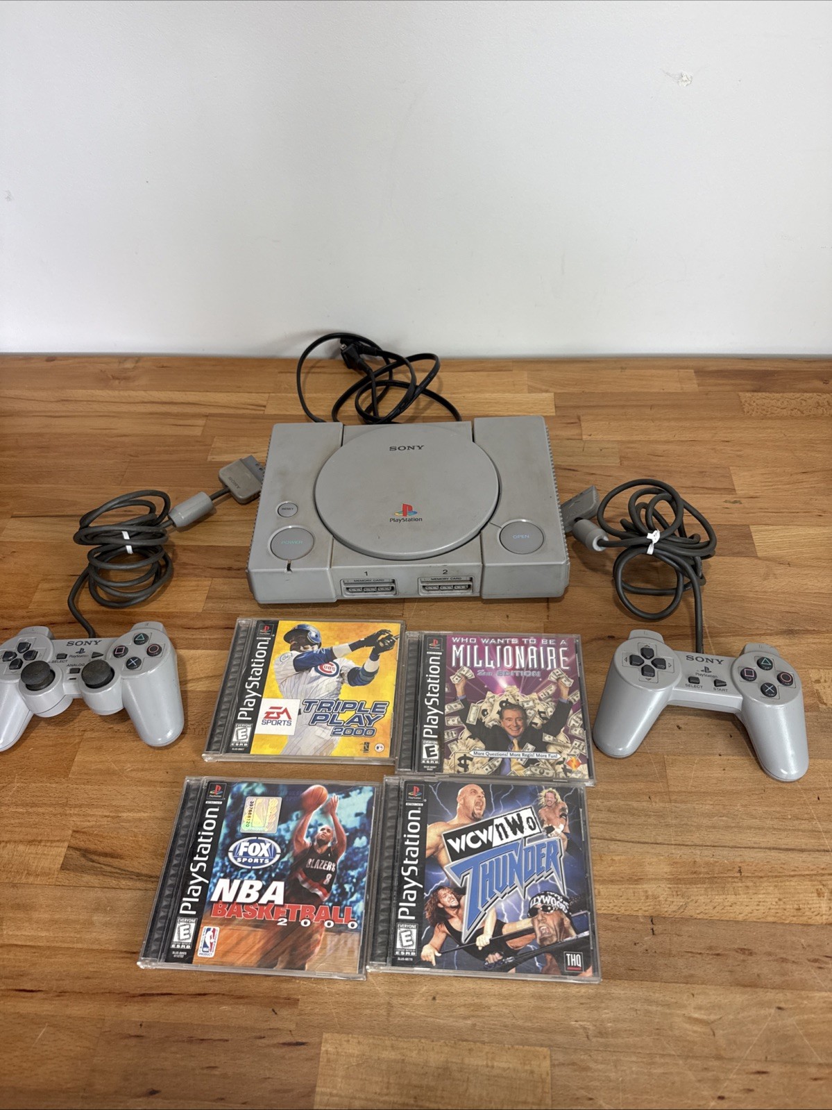 Sony PlayStation 1 PS1 SCPH-7001 Console w/ Controller & Cables Tested