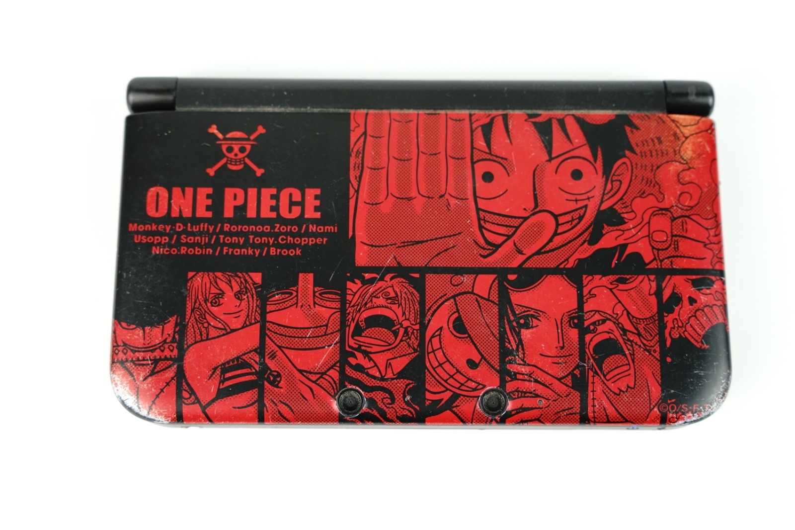 Nintendo 3DS LL Luffy Red Console | One Piece Unlimited World R | Charger+Stylus