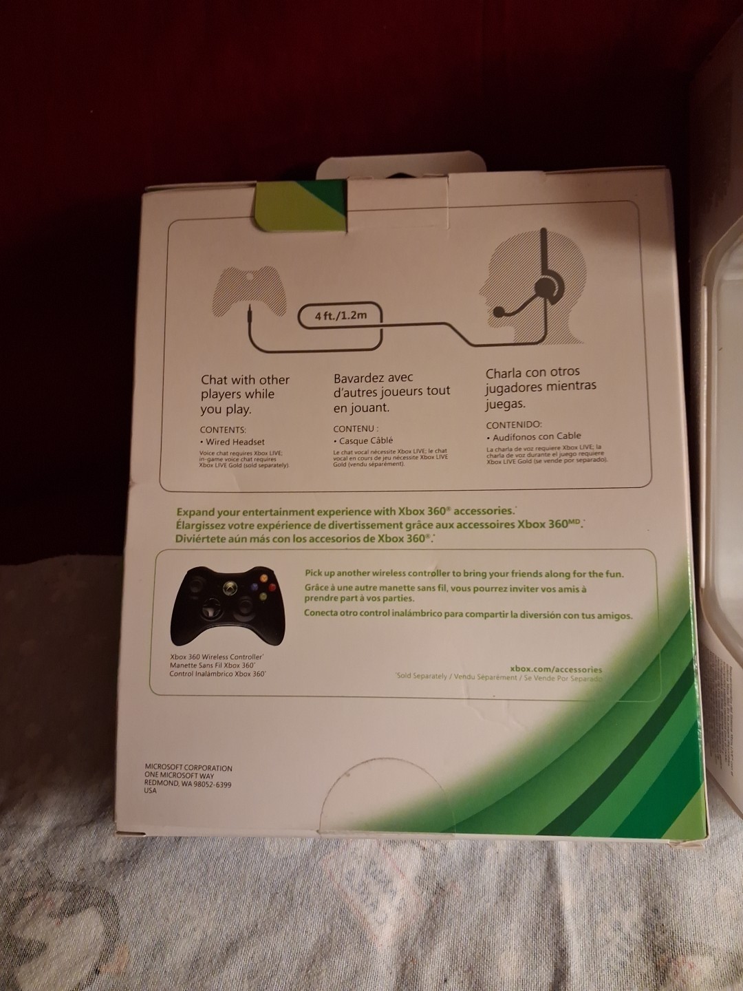 XBox 360 Pro White Console W/kinect Sensor 2 Controllers Play&charge Set In Box