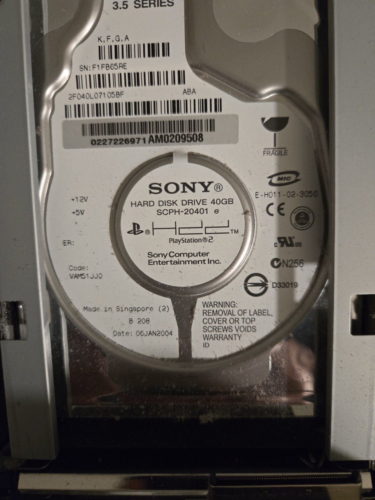 Sony PlayStation 2 PS2 Fat Console HDD Hard Drive Network Adapter Tested Bundle