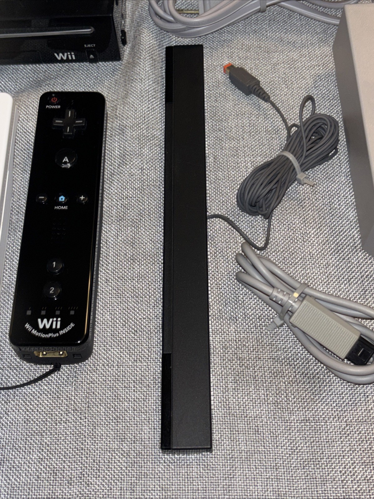 Nintendo Wii With Wii Sports + Wii Sports Resort Black Console System Bundle