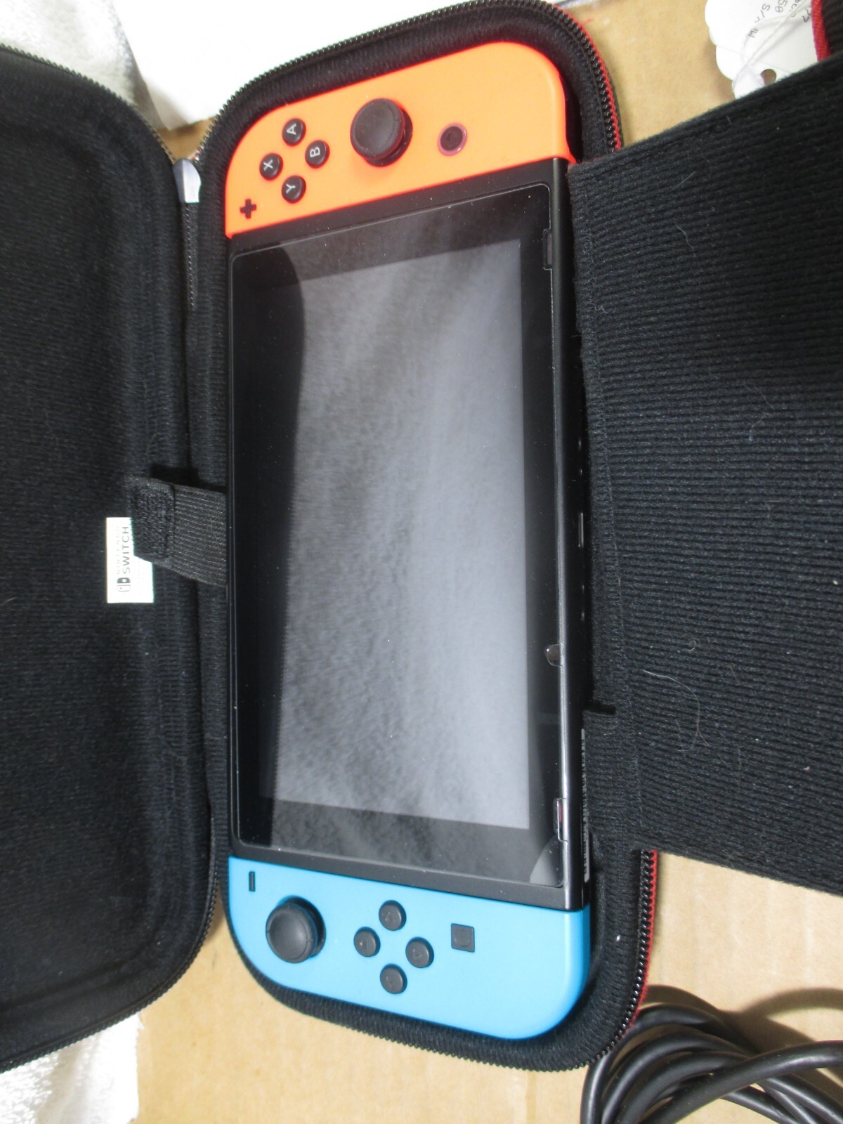 Nintendo Switch Bundle SEE PHOTOS, case, xkw500638.. super street racer, no dock