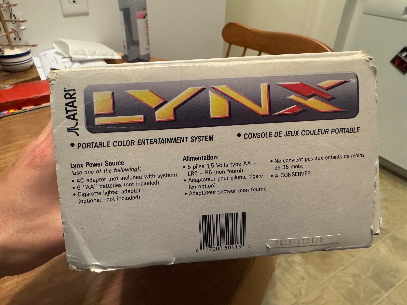 Atari Lynx II handheld video game system console CIB complete UNTESTED NO POWER