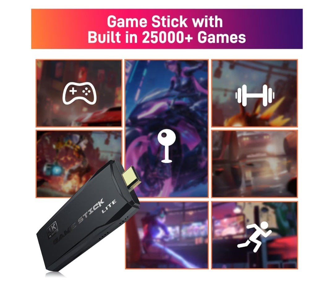 M8 25000 Game Stick/2.4g Wireless Controller Gamepad/Arcade Gaming Snes Nes More
