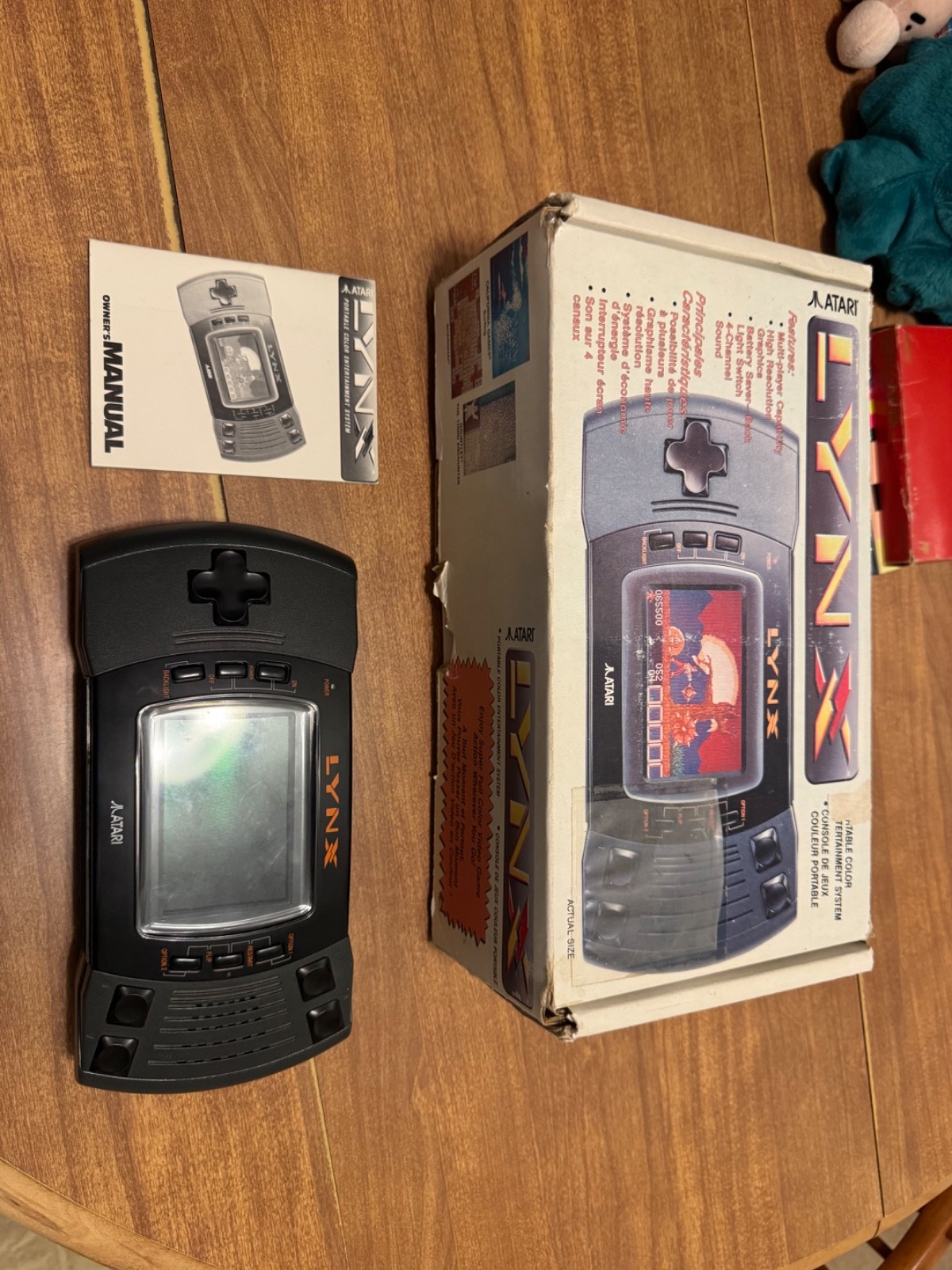 Atari Lynx II handheld video game system console CIB complete UNTESTED NO POWER