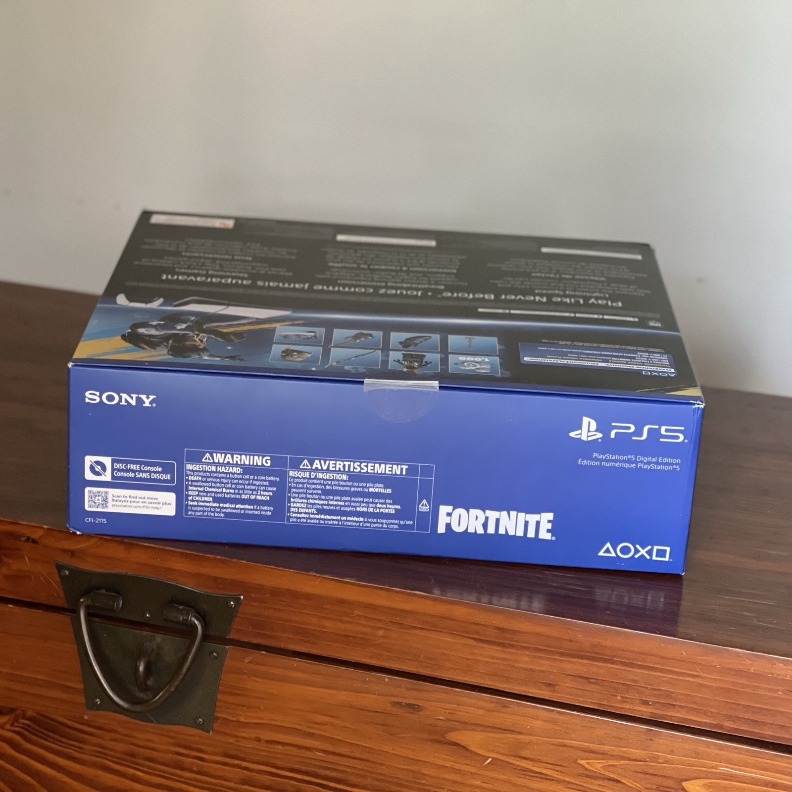 Sony PS5 Digital Edition Fortnite Bundle 825GB White 4K HDR Console