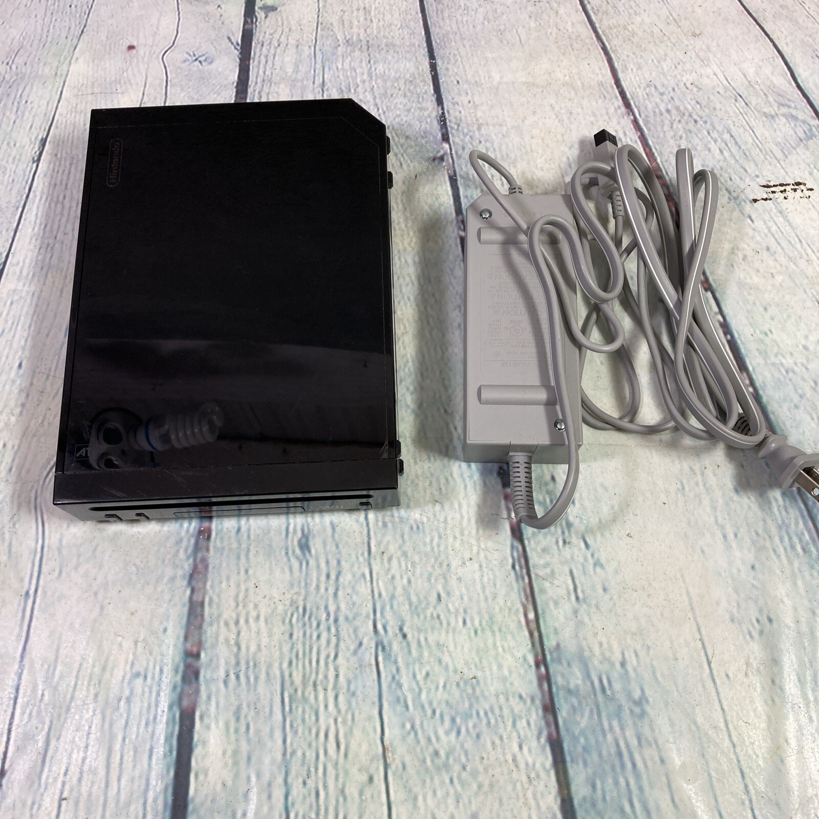 Nintendo Wii Console Black RVL-101 w AC Adapter – Untested for Parts or Repairs