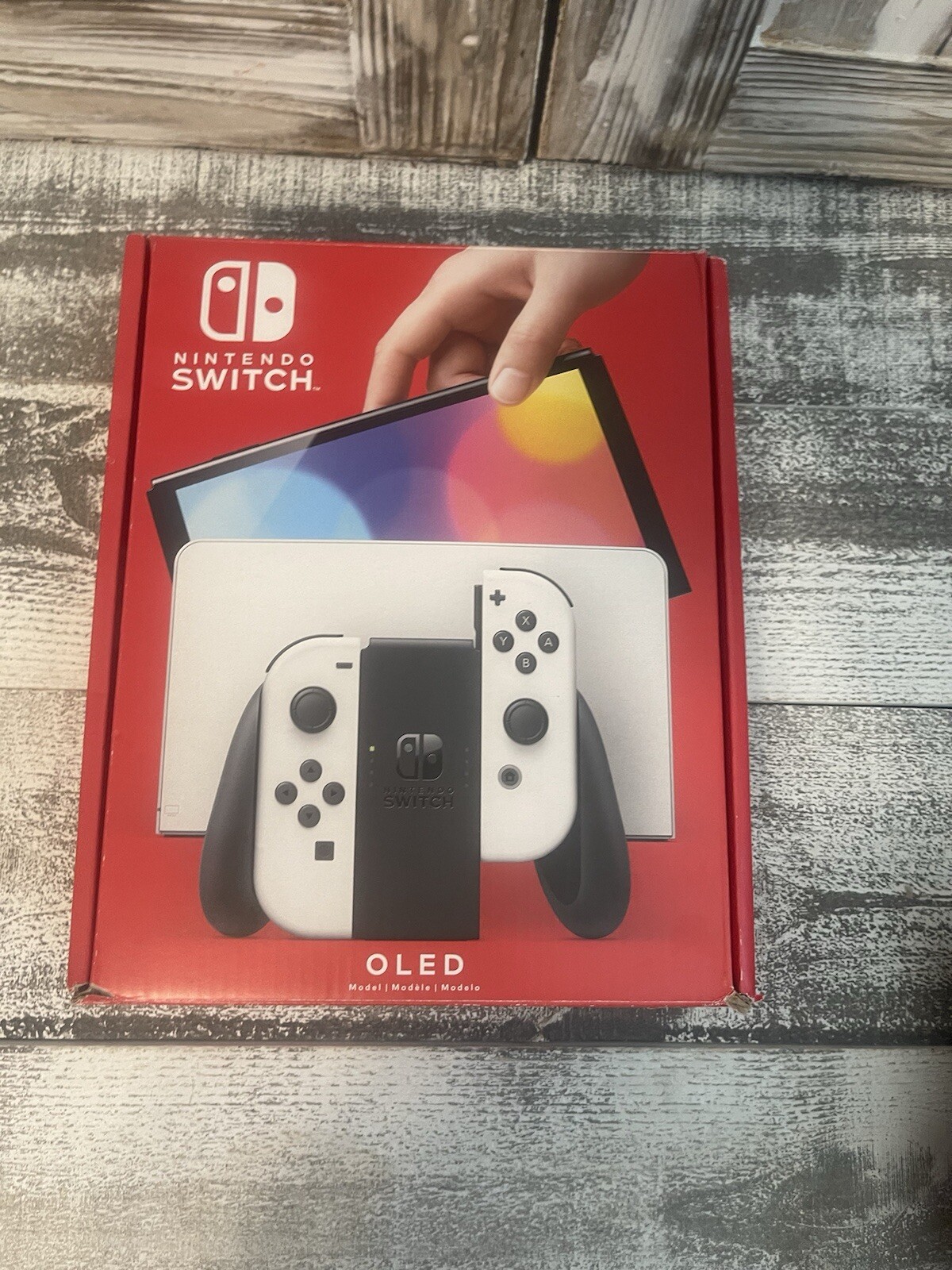 OFFICIAL Nintendo Switch Box & Joy Con Charging Grip & Left & Right Wrist Straps