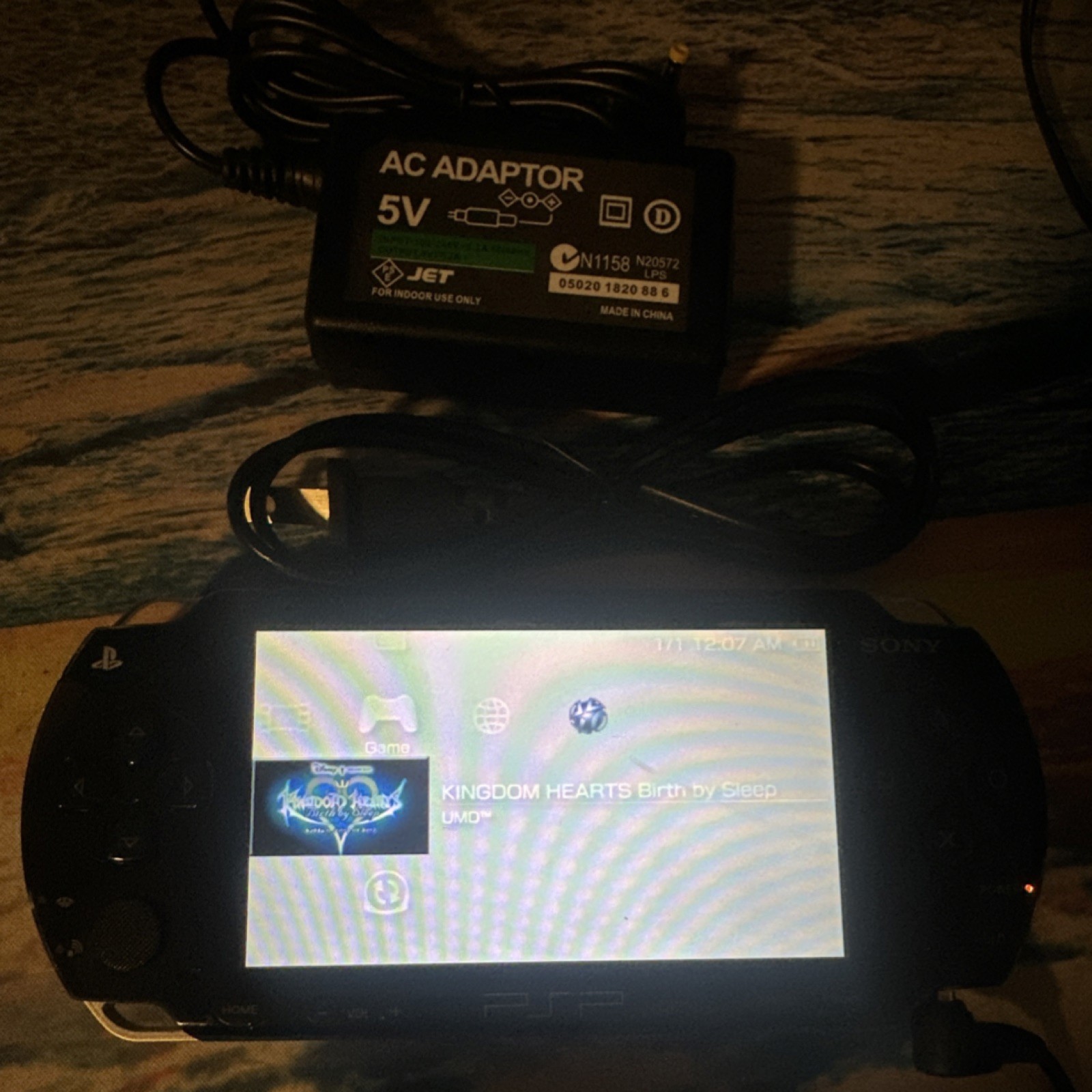 TESTED Sony PSP-1001 black console with charger game not included ALL ORIGINAL