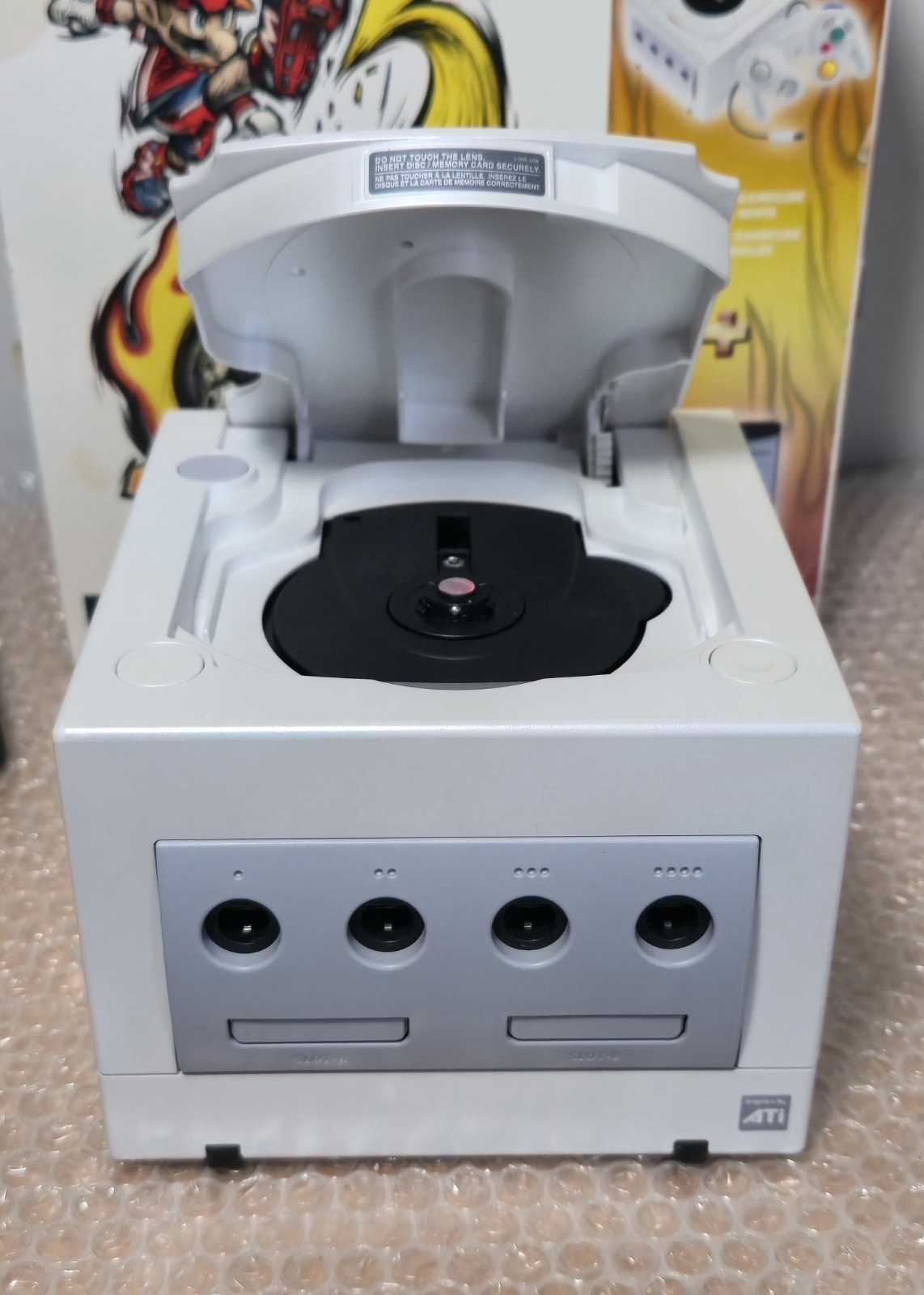 Pearl White Nintendo Gamecube Console – Mario Smash Football Pak – Europe Import