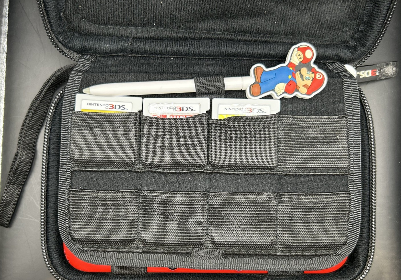 Nintendo 3DS XL Handheld Console – Red/Black w/ Games + Accessories + Extras
