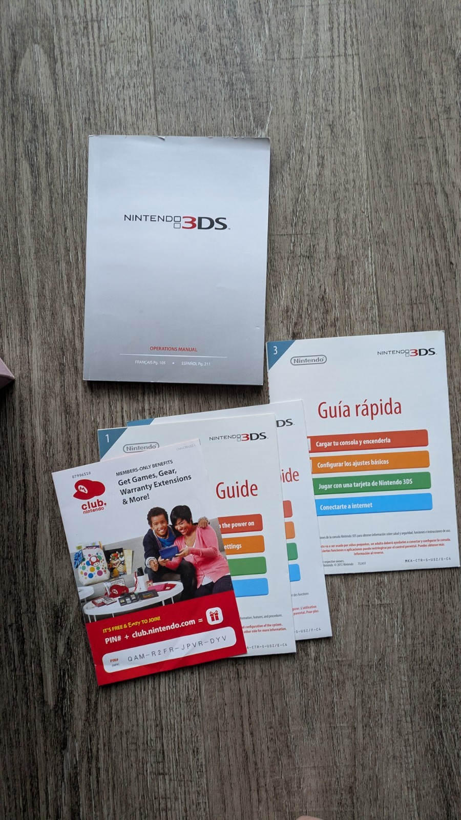 Nintendo 3DS Pink *BOX AND INSERTS ONLY* NO CONSOLE