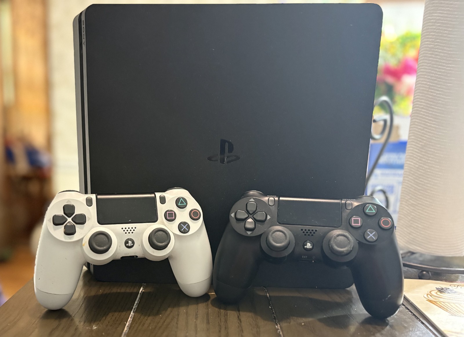 Sony PlayStation 4 Slim 500GB Gaming Console Black | 2 Controllers | HDMI Cable