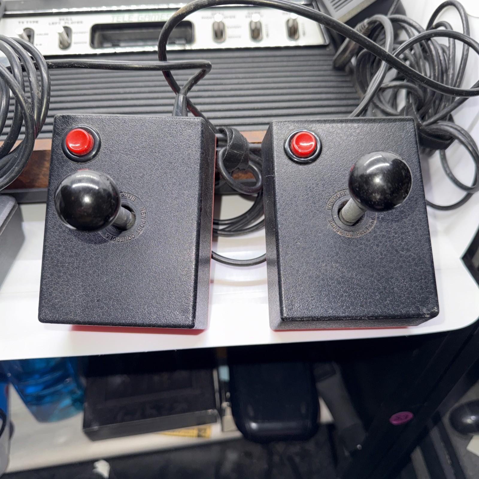 Sears Tele-Games Atari 2600 6 Switch Tested + Modern TV Adapter 1 Org And 2 Cont