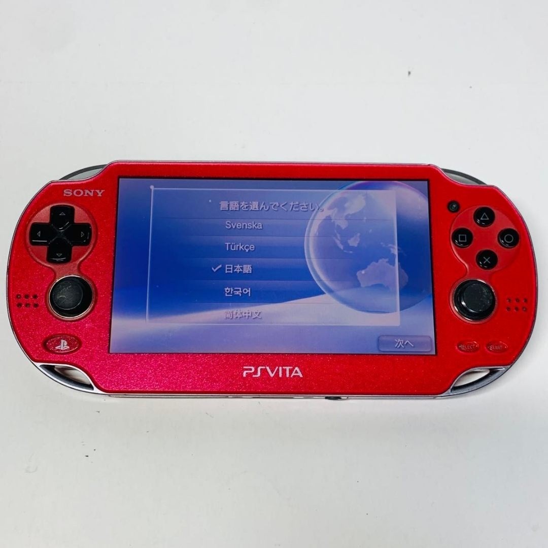 SONY PlayStation PS Vita PCH-1000 ZA03 Cosmic Red Wi-Fi model Exc Tested