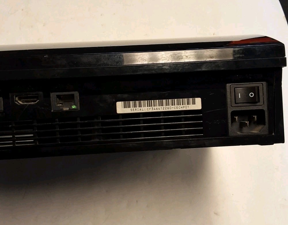 Playstation 3 Console Fat Model CECHP01, Power Hdmi Cables, And Controller