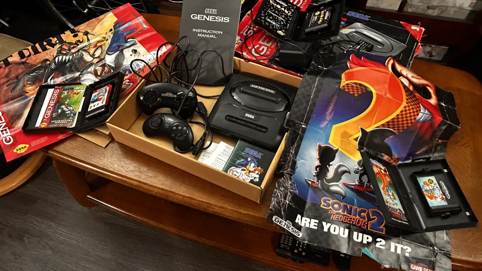 Genesis II Sonic the Hedgehog 2 Bundle Console Video Game System Complete in Box
