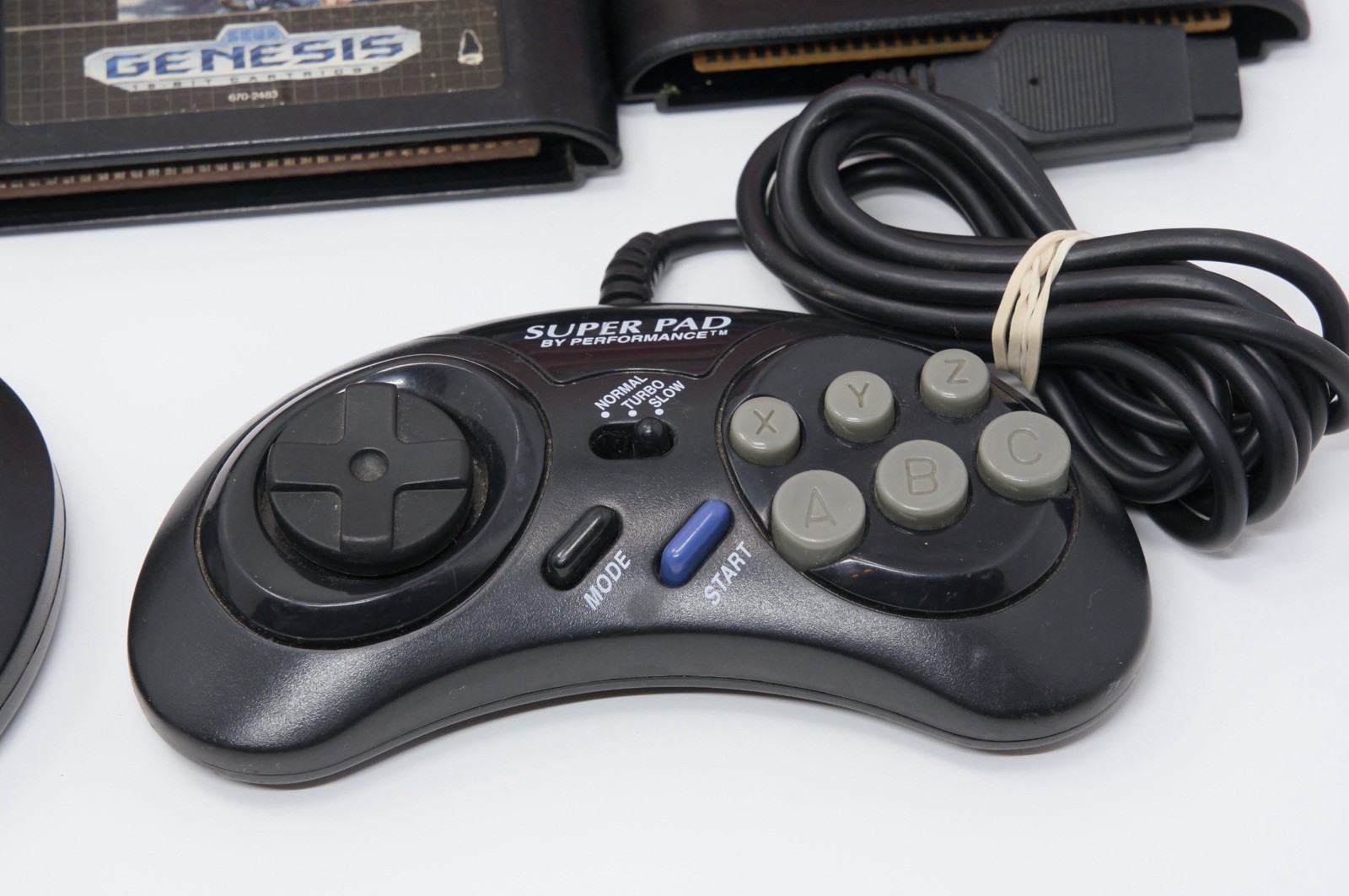 Sega Genesis Model 2 Console Bundle with 2 Controllers & 9 Games Tested/working