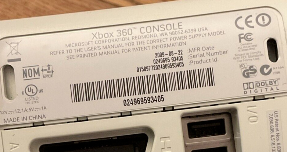 X Box 360 Console Bundle Power Remote USB Adapter Deck Jams When Removing CDs