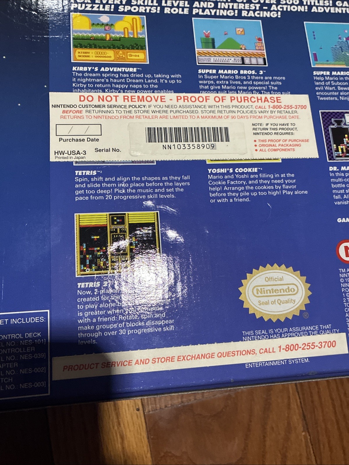 Nintendo NES Top Loader DR MARIO Sticker BUNDLE Set Cib *1996 TARGET EXCLUSIVE*