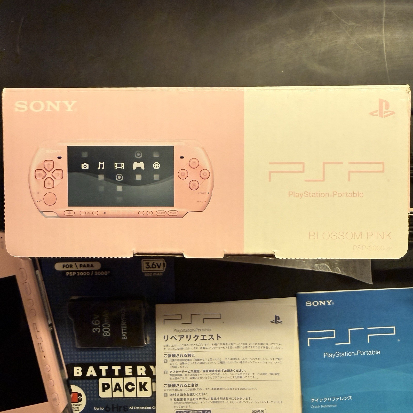 SONY PSP Playstation Portable Console Blossom Pink PSP-3000 ZP Japan Import New