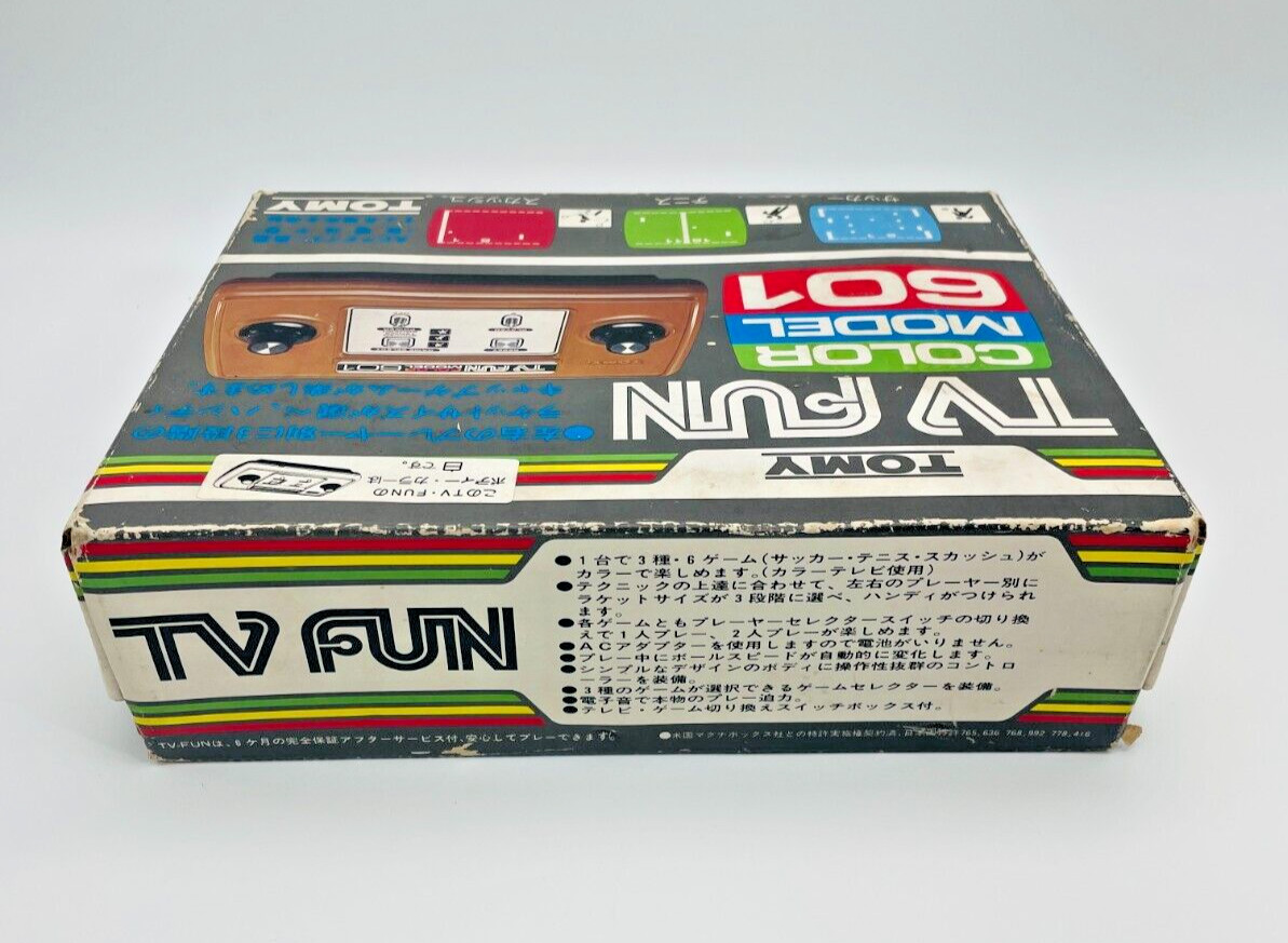 TOMY TV FUN 601 Color Model Console Boxed Tested System RETRO VINTAGE Rare