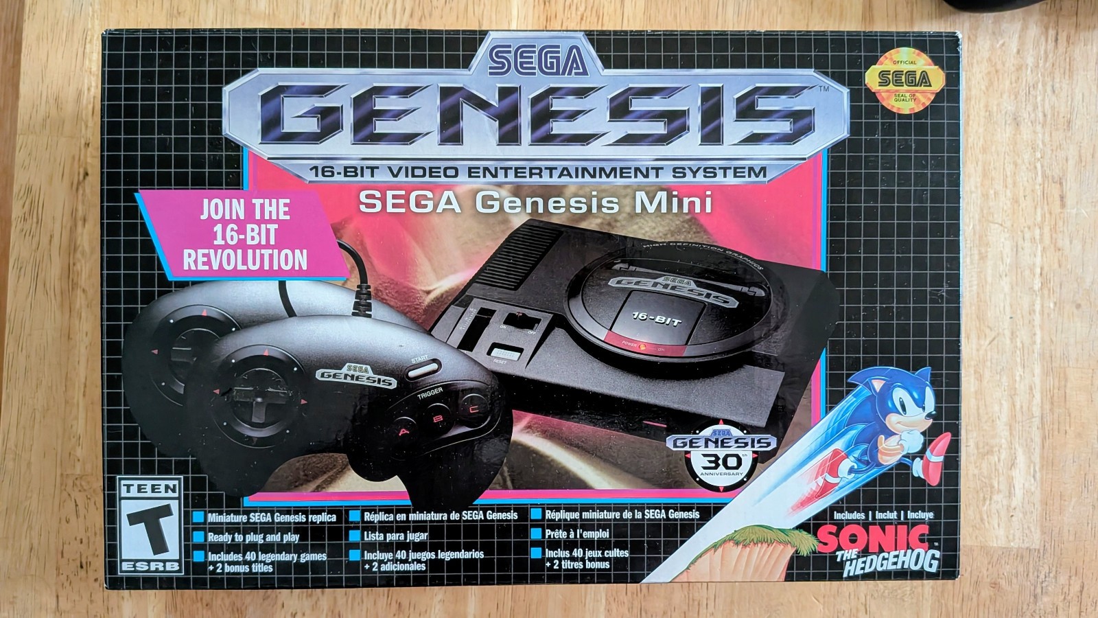 SEGA GENESIS Mini Console 2019 Edition with 8bitDo M30 Controller