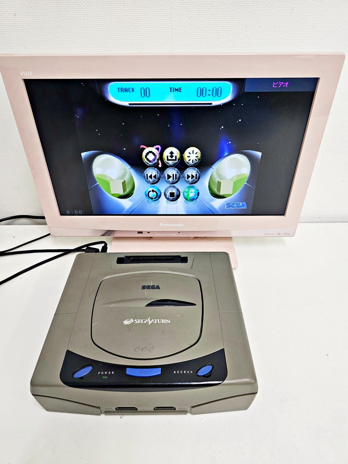 Sega Saturn Console Grey JUNK 380 Japan