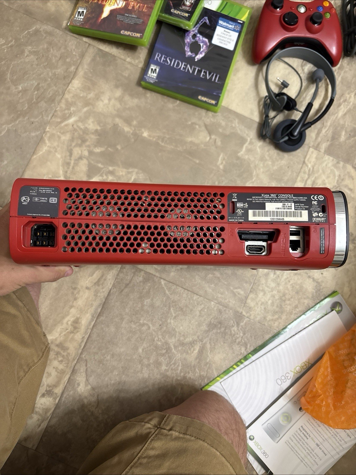 Microsoft Xbox 360 Elite Resident Evil 5 Limited Edition 120GB Red Console…