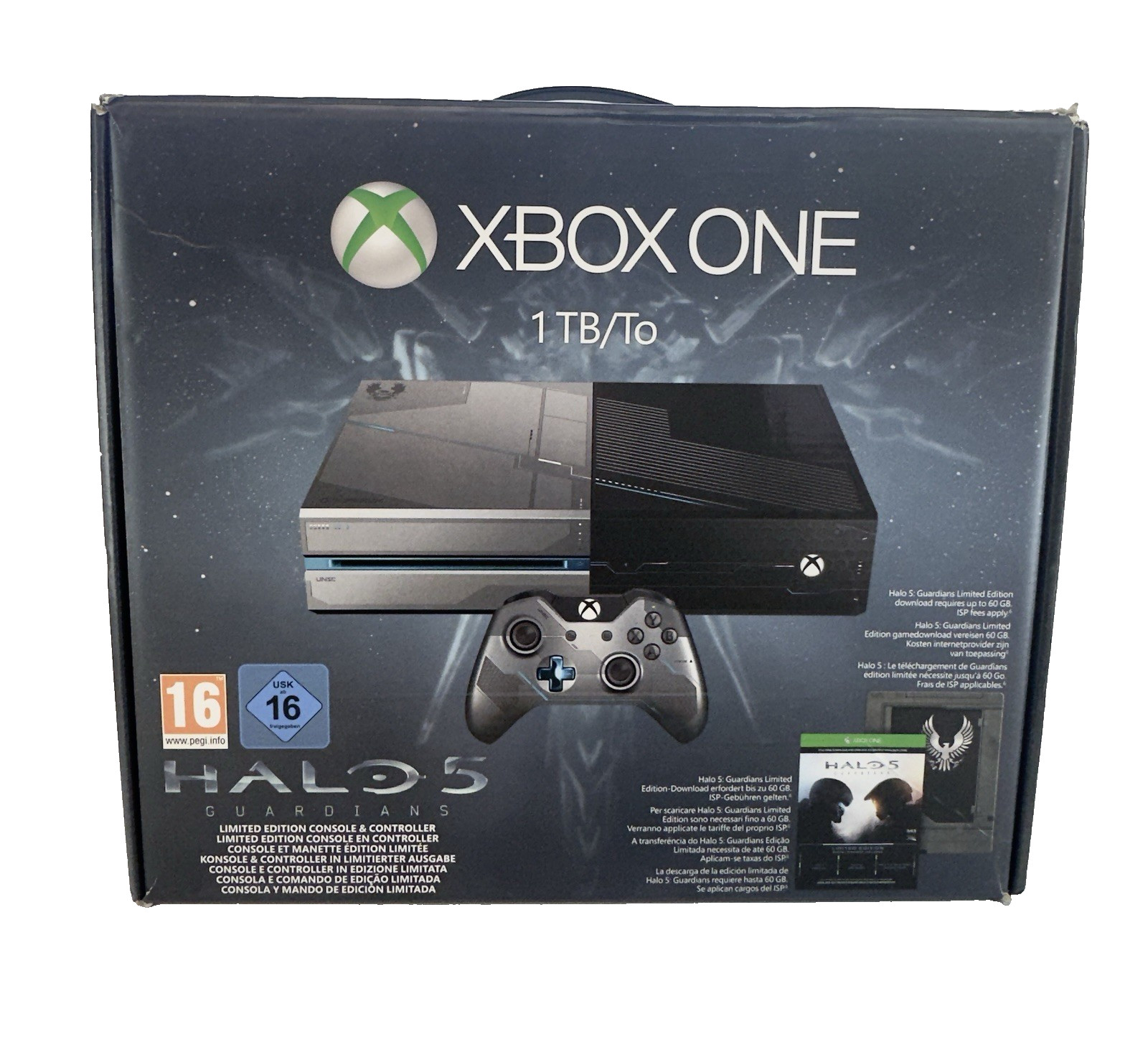 Xbox One 1TB Halo 5 Guardians Limited Edition Console + Original Controller