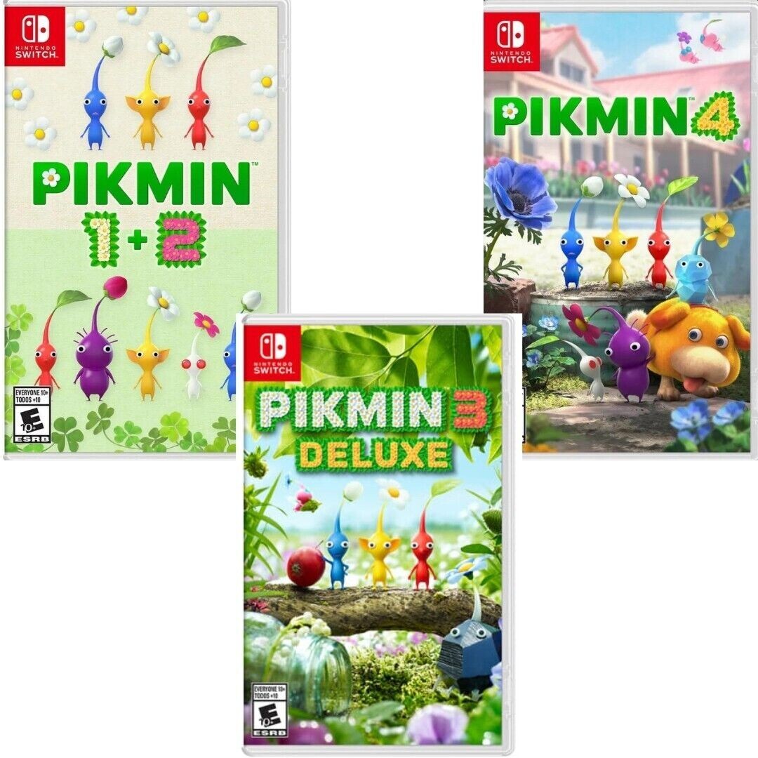 Pikmin 1+2 & 3 Deluxe & 4 – Nintendo Switch New Sealed Bundle (Action/Adventure)